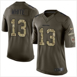 Nike Chicago Bears #13 Kevin White Green Men 27s Stitched NFL Limited Salute to Service Jersey