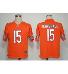 Nike Chicago Bears 15 Marshall Orange Game NFL Jersey