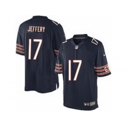 Nike Chicago Bears 17 Alshon Jeffery Blue Limited NFL Jersey