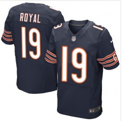 Nike Chicago Bears #19 Eddie Royal Navy Blue Team Color Mens Stitched NFL Elite Jersey