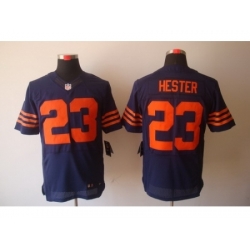 Nike Chicago Bears 23 Devin Hester Blue Elite Orange Number NFL Jersey