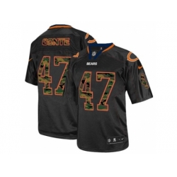 Nike Chicago Bears 47 Chris Conte Black Elite Camo Number NFL Jersey