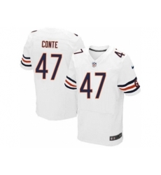 Nike Chicago Bears 47 Chris Conte White Elite NFL Jersey