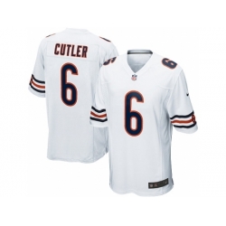 Nike Chicago Bears 6 Jay Cutler Game White NFL Jersey