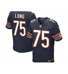 Nike Chicago Bears 75 Kyle Long Blue Elite NFL Jersey