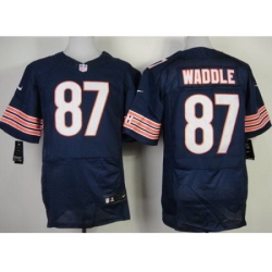 Nike Chicago Bears 87 Tom Waddle Blue Elite NFL Jersey