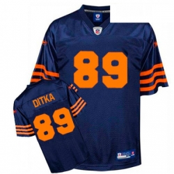 Reebok Chicago Bears 89 Mike Ditka BlueOrange 1940s Authentic Throwback NFL Jersey