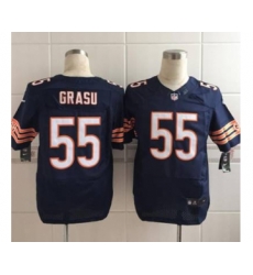 nike nfl jerseys chicago bears 55 grasu blue[Elite][grasu]