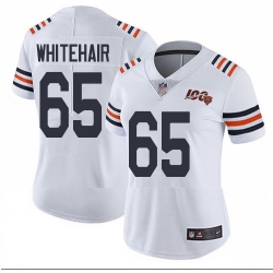 Bears 65 Cody Whitehair White Alternate Women Stitched Football Vapor Untouchable Limited 100th Season Jersey