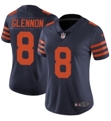 Nike Bears #8 Mike Glennon Navy Blue Alternate Womens Stitched NFL Vapor Untouchable Limited Jersey