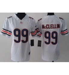 Women Nike Chicago Bears 99 Shea McClellin White LIMITED Jerseys