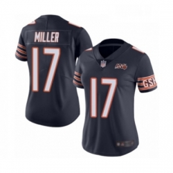 Womens Chicago Bears 17 Anthony Miller Navy Blue Team Color 100th Season Limited Football Jersey