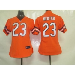 Womens Nike Chicago Bears 23 Hester Orange Jersey