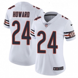 Womens Nike Chicago Bears 24 Jordan Howard Elite White NFL Jersey