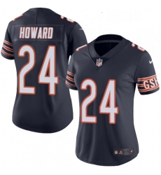 Womens Nike Chicago Bears 24 Jordan Howard Navy Blue Team Color Vapor Untouchable Limited Player NFL Jersey