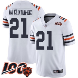 Youth Chicago Bears 21 Ha Ha ClintonDix White 100th Season Limited Football Jersey