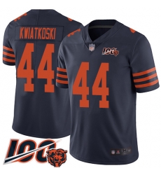 Youth Chicago Bears 44 Nick Kwiatkoski Limited Navy Blue Rush Vapor Untouchable 100th Season Football Jersey