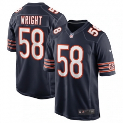 Youth Chicago Bears 58 Darnell Wright Navy 2023 Draft Stitched Football Game Jersey