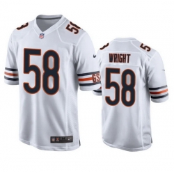 Youth Chicago Bears 58 Darnell Wright White 2023 Draft Stitched Football Game Jersey