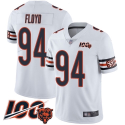 Youth Chicago Bears 94 Leonard Floyd White Vapor Untouchable Limited Player 100th Season Football Jersey