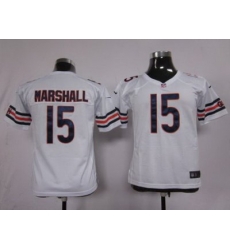 Youth Nike Chicago Bears #15 Marshall White Nike NFL Jerseys