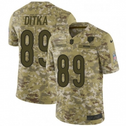 Youth Nike Chicago Bears 89 Mike Ditka Limited Camo 2018 Salute to Service NFL Jersey