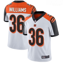 Bengals 36 Shawn Williams White Men Stitched Football Vapor Untouchable Limited Jersey