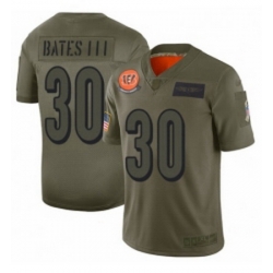 Men Cincinnati Bengals 30 Jessie Bates III Limited Camo 2019 Salute to Service Football Jersey