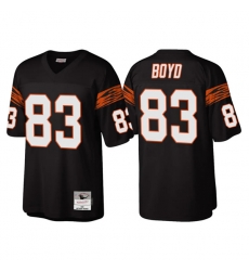 Men Cincinnati Bengals 83 Tyler Boyd Black Throwback Legacy Stitched Jerse