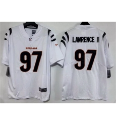Men Cincinnati Bengals  97 Dexter Lawrence II White 2026 Vapor Untouchable Limited Stitched Football Jersey