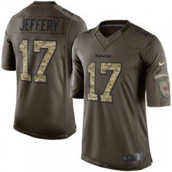 Mens Chicago Bears 17 Alshon Jeffery Nike Green Salute To Service Limited Jersey