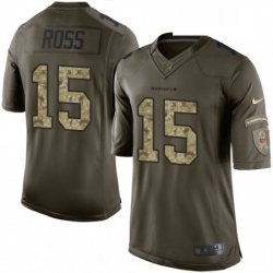 Mens Nike Cincinnati Bengals 15 John Ross Limited Green Salute to Service NFL Jersey