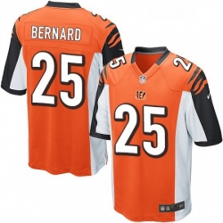 Mens Nike Cincinnati Bengals 25 Giovani Bernard Game Orange Alternate NFL Jersey