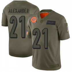 Nike Bengals 21 Mackensie Alexander Camo Men Stitched NFL Limited 2019 Salute To Service Jersey