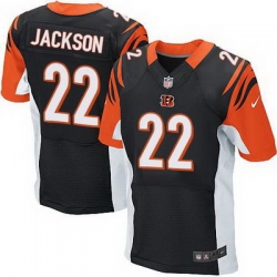 Nike Bengals #22 William Jackson Black Team Color Mens Stitched NFL Elite Jersey