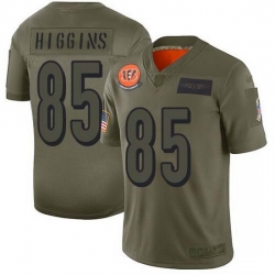 Nike Bengals 85 Tee Higgins Camo Men Stitched NFL Limited 2019 Salute To Service Jersey