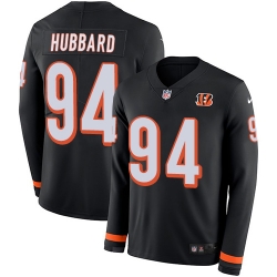 Nike Bengals #94 Sam Hubbard Black Team Color Men Stitched NFL Limited Therma Long Sleeve Jersey