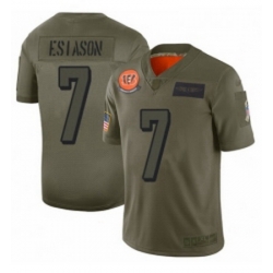 Womens Cincinnati Bengals 7 Boomer Esiason Limited Camo 2019 Salute to Service Football Jersey