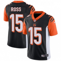 Youth Nike Cincinnati Bengals 15 John Ross Elite Black Team Color NFL Jersey