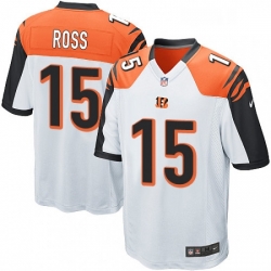 Youth Nike Cincinnati Bengals 15 John Ross Game White NFL Jersey