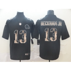 Browns 13 Odell Beckham Jr  Black Statue Of Liberty Limited Jersey