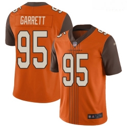 Browns 95 Myles Garrett Orange Alternate Men Stitched Football Limited City Edition Jersey