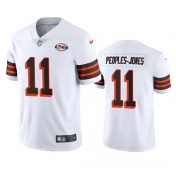 Cleveland Browns 11 Donovan Peoples Jones Nike 1946 Collection Alternate Vapor Limited NFL Jersey  White