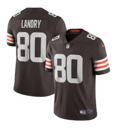 Cleveland Browns 80 Jarvis Landry Men Nike Brown 2020 Vapor Limited Jersey