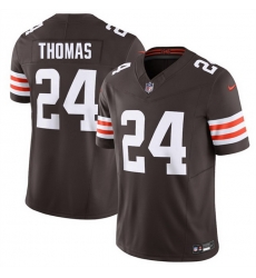 Men Cleveland Browns 24 Daniel Thomas Brown 2026 F U S E Vapor Limited Stitched Football Jersey Men Cleveland Browns 24 Daniel Thomas Brown 2026 F U S E Vapor Limited Stitched Football Jersey