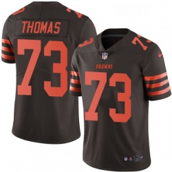 Mens Nike Cleveland Browns 73 Joe Thomas Limited Brown Rush Vapor Untouchable NFL Jersey