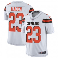 Nike Browns #23 Joe Haden White Mens Stitched NFL Vapor Untouchable Limited Jersey