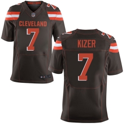 Nike Browns #7 DeShone Kizer Brown Team Color Mens Stitched NFL New Elite Jersey