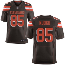 Nike Browns #85 David Njoku Brown Team Color Mens Stitched NFL New Elite Jersey