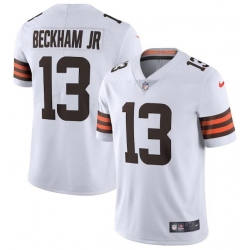 Nike Browns Beckham Jr  White 2020 New Vapor Untouchable Limited Jersey